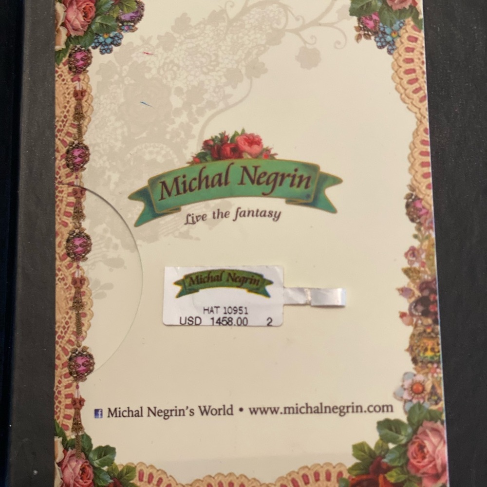 Michal Negrin Swarovski Crystal Head Wrap/Cap - Picture 11 of 14